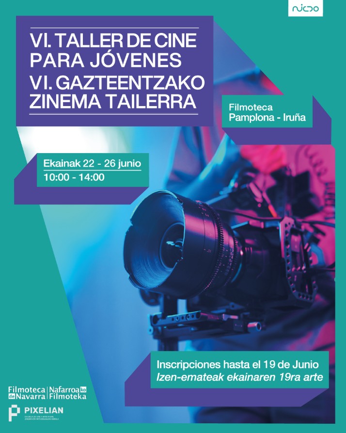 Taller de Cine para Jóvenes Filmoteca de Navarra Colabora Pixelian